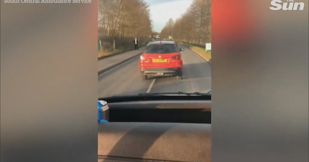 UK’s Worst Driver? Motorist Repeatedly Refuses To Pull Over For Ambulance