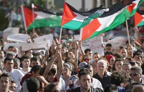 A demonstration against the demolition of Palestinian homes in Arab cities and villages in Israel