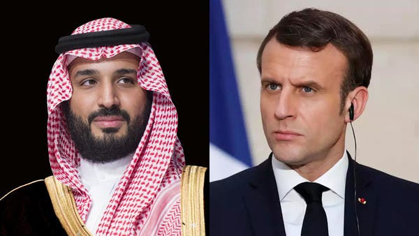 The Saudi Crown Prince and Macron discuss the dangers that threaten the stability of the region