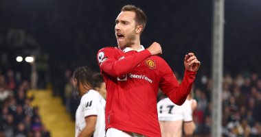 Manchester United surpasses Fulham with the goal of Eriksen in the first half .. Video