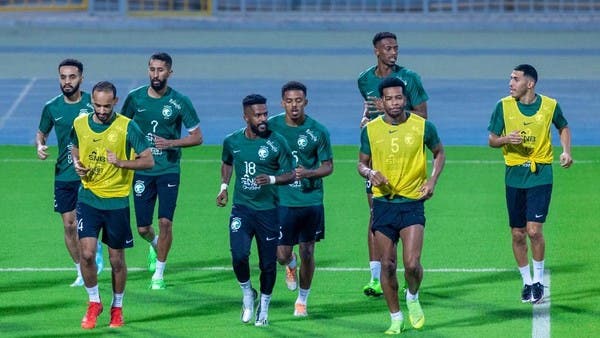 Al -Faraj participates in the group training of the Saudi national team