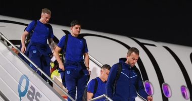 The England team arrives in Qatar to participate in the 2022 World Cup and is playing tonight .. Pictures