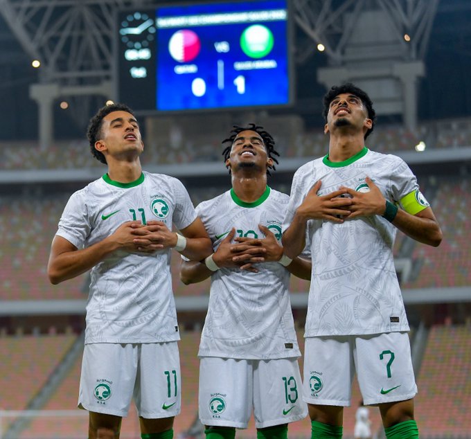 The Saudi national team defeats Qatar and crowns the West Asian Youth Championship