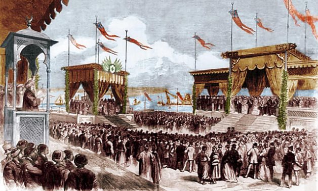 Learn about guests of Egypt at opening of Suez Canal in 1869