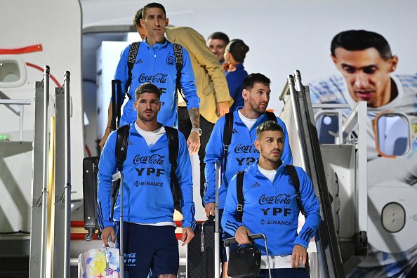 Argentina team arrives in Qatar to participate in the World Cup Finals