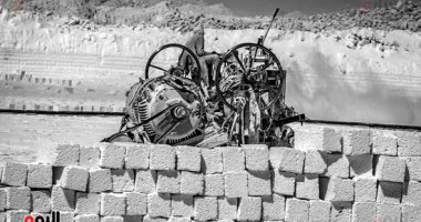 Its life is white and black .. quarry workers in Minya are looking for a halal bite