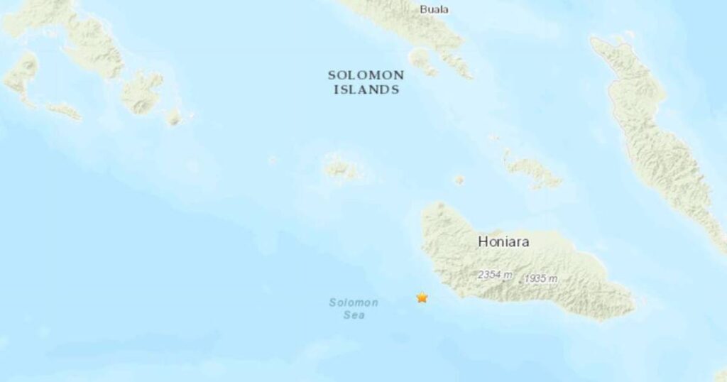 Magnitude 7.0 earthquake strikes off coast of Solomon Islands