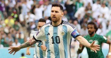 Argentina loses the first match in the World Cup in which Messi is scored