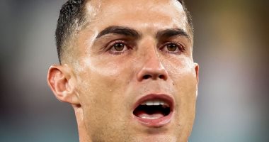 Ronaldo shed tears at the time of the national anthem of the Portugal and Ghana match .. Pictures